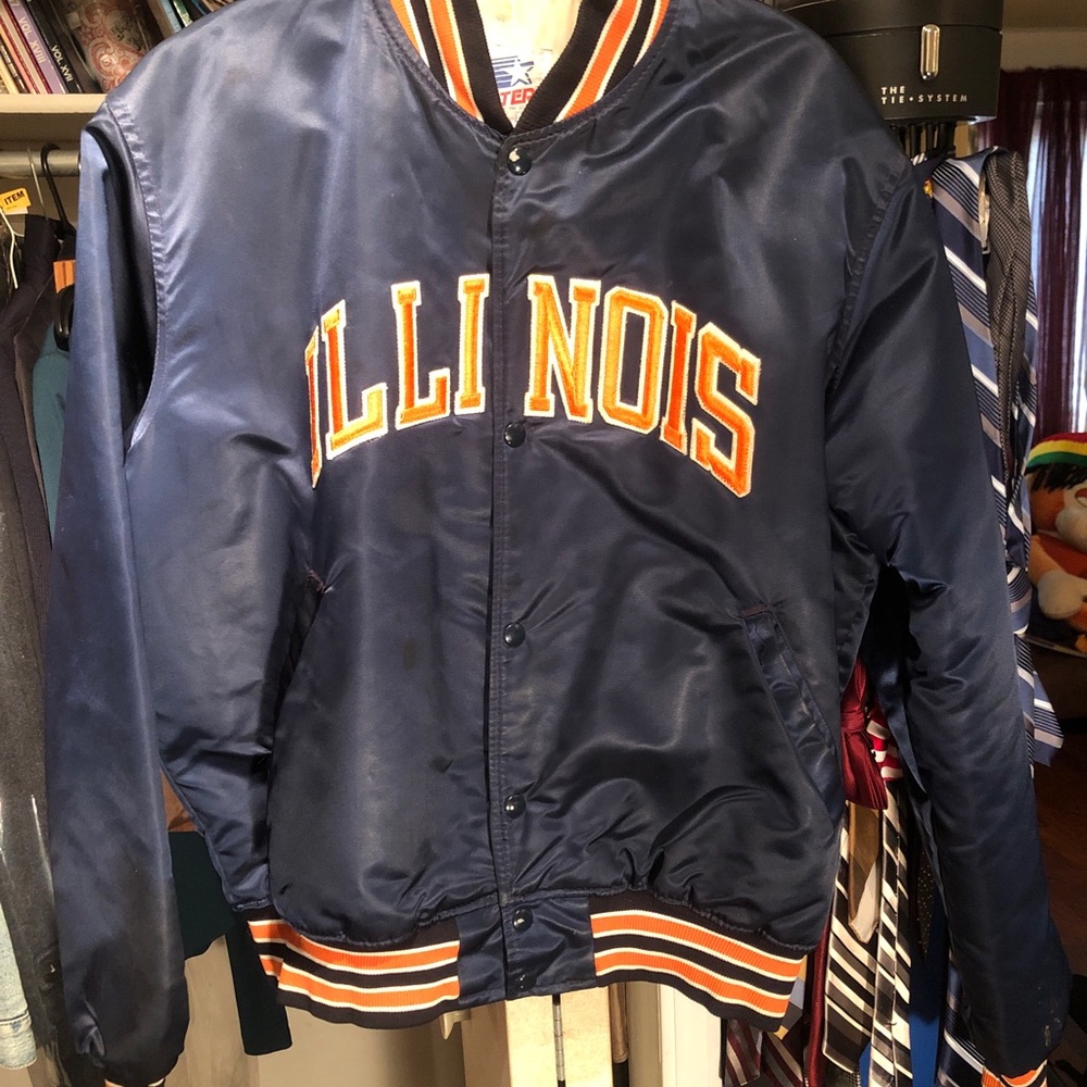 Vintage University of Illinois Starter Bomber